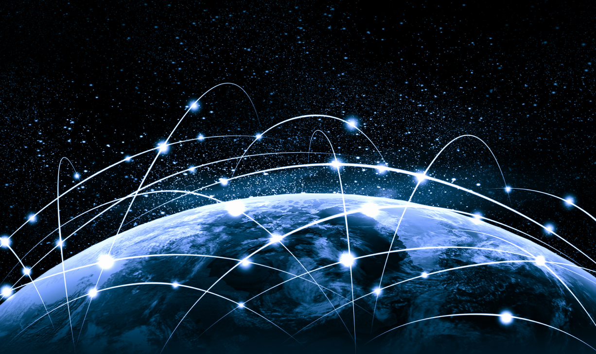 Bytes of information jumping around the earth's atmosphere